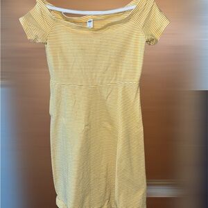 Old Navy Sunny Striped Off-Shoulder Mini Dress